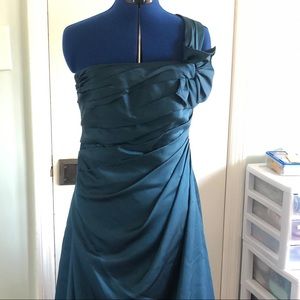 David’s Bridal Peacock Gown